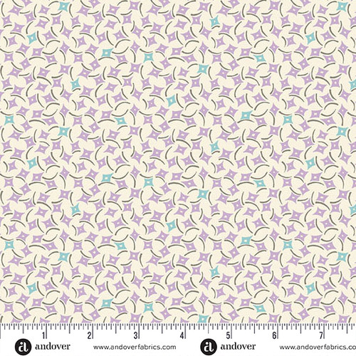 Sweet Things by Andover Fabrics Dancing Diamonds Purple