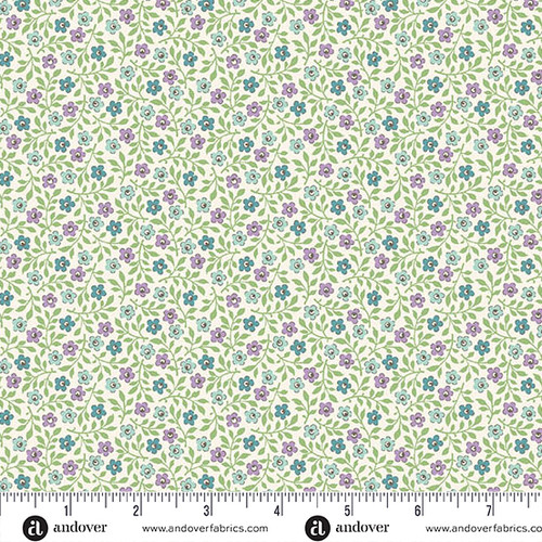 Sweet Things by Andover Fabrics Groundcover Teal