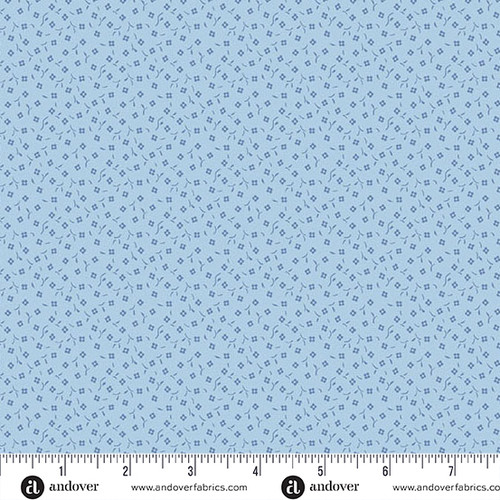 Sweet Things by Andover Fabrics Dancing Squares Blue