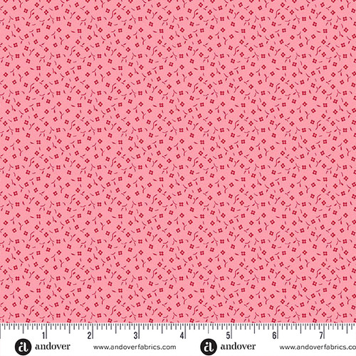 Sweet Things by Andover Fabrics Dancing Squares Pink