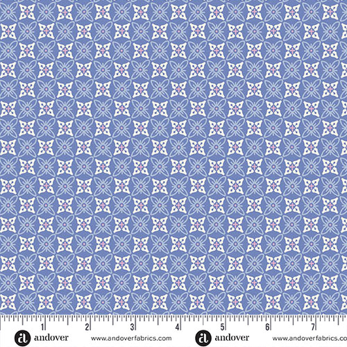 Sweet Things by Andover Fabrics Quatrefoil Blue