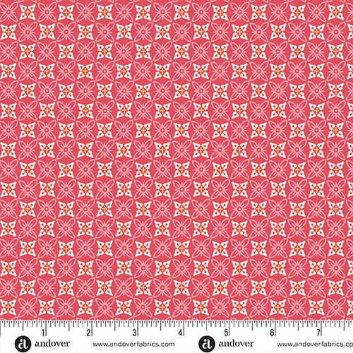 Sweet Things by Andover Fabrics Quatrefoil Red