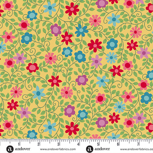 Whimsy by Kim Schaefer Secret Garden Chartreuse