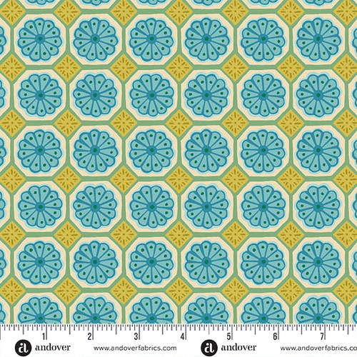 Whimsy by Kim Schaefer Mosaic Turquoise