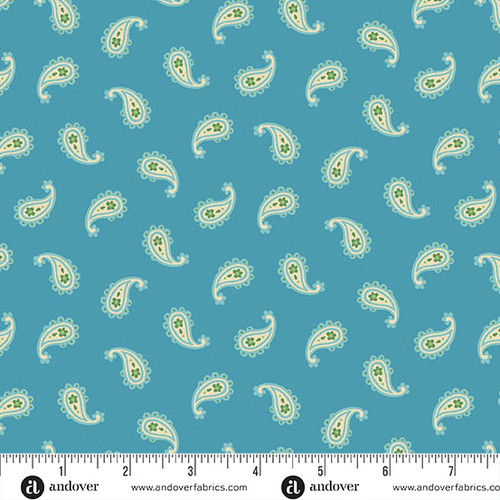 Whimsy by Kim Schaefer Petite Paisley Turquoise