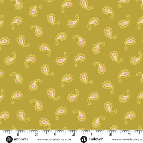 Whimsy by Kim Schaefer Petite Paisley Chartreuse