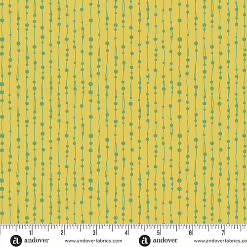 Whimsy by Kim Schaefer Beaded Curtain Chartreuse