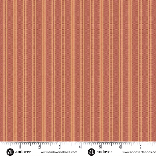 Quiltessential by Laundry Basket Quilts Double Stripe Terracotta