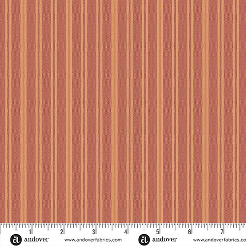Quiltessential by Laundry Basket Quilts Double Stripe Terracotta