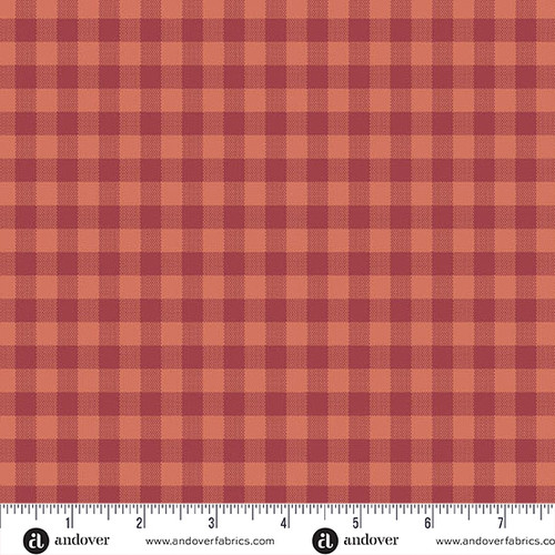 Quiltessential by Laundry Basket Quilts Gingham Blood Orange
