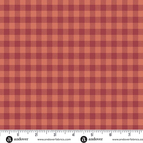 Quiltessential by Laundry Basket Quilts Gingham Blood Orange