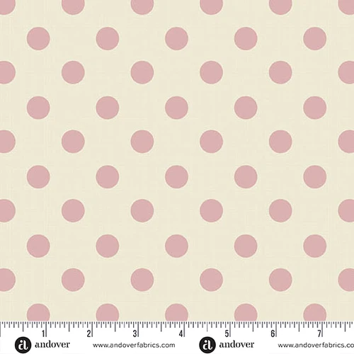 Quiltessential by Laundry Basket Quilts Large Dot Blush