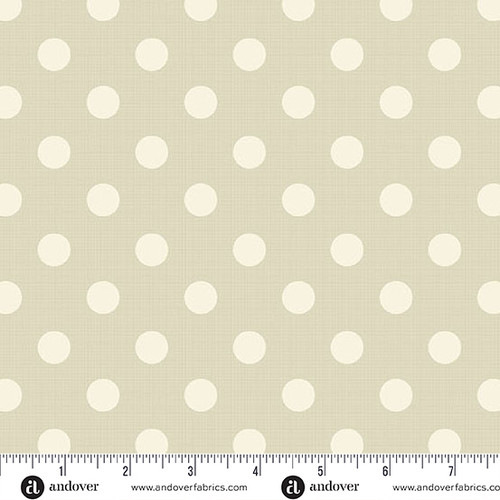 Quiltessential by Laundry Basket Quilts Large Dot Parchment