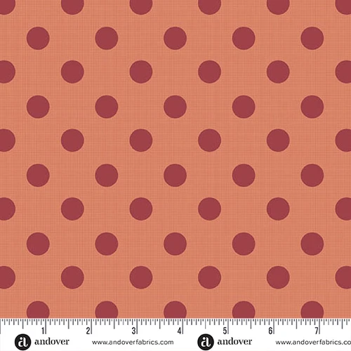 Quiltessential by Laundry Basket Quilts Large Dot Tiger Lily