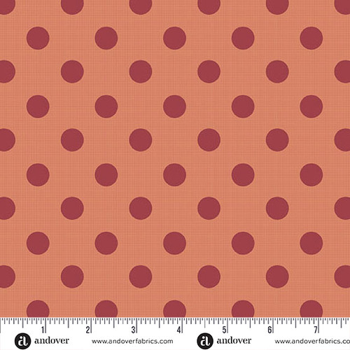 Quiltessential by Laundry Basket Quilts Large Dot Tiger Lily