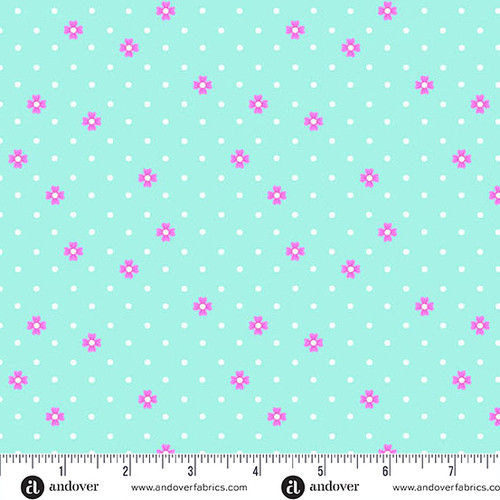 Color Pop Playground by KP Creates Dot Dot Bloom Aqua