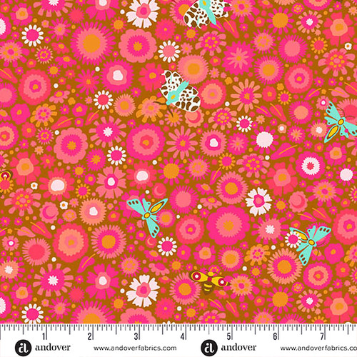 Camp Kitschy Lala by Alison Glass Daisy Field Amber