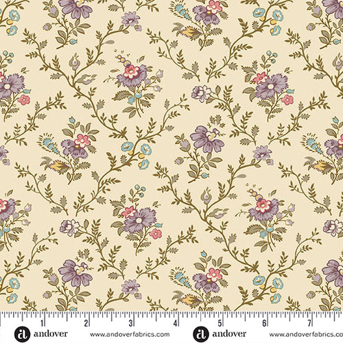 Ayla by Max & Louise Lattice Flowers Violets