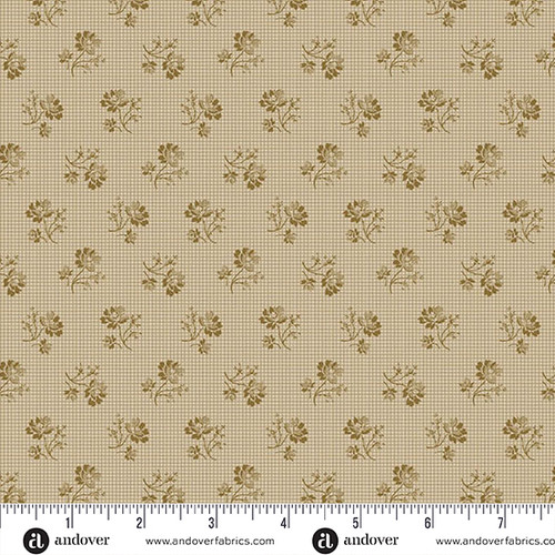 Ayla by Max & Louise Grid Flower Wheat