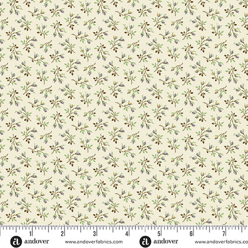 Ayla by Max & Louise Floral Calico Parchment