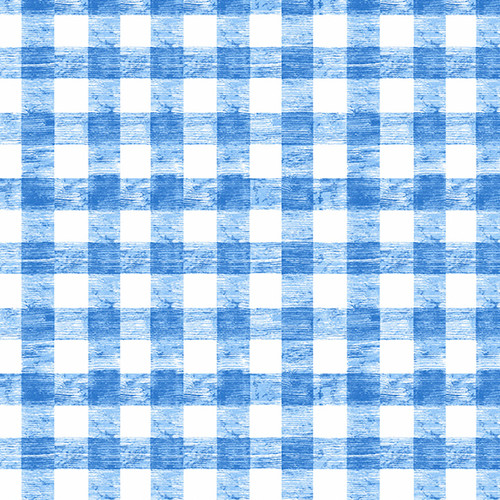 The Very Hungry Caterpillar - Picnic by Eric Carle Picnic Gingham Blue