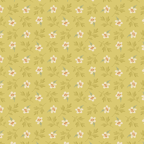 Lady Tulip by Laundry Basket Quilts Petit Bloom Gold