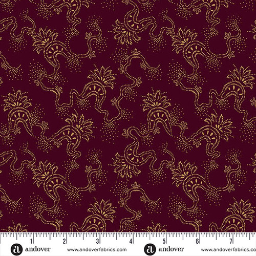 Fredericksburg Revisited by Jo Morton Filigree Deep Crimson