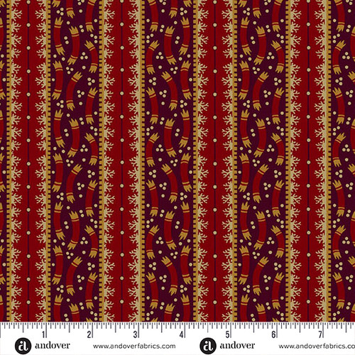 Fredericksburg Revisited by Jo Morton Ribbon Strip Deep Crimson