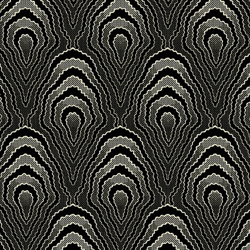 Reminiscence by Andover Fabrics Moire Black