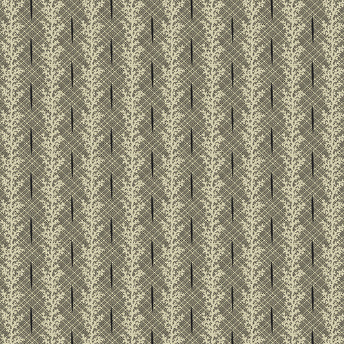 Reminiscence by Andover Fabrics Coral Stripe Black