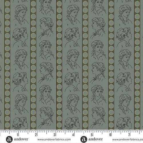 Jamestown by Jo Morton Striped Sihouettes Indigo