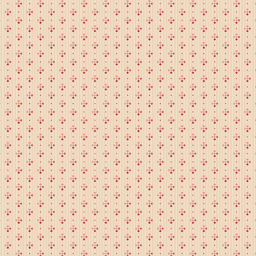 Strawberries and Cream by Laundry Basket Quilts Foulard Antique