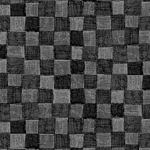 Frond by Andover Fabrics Check Black