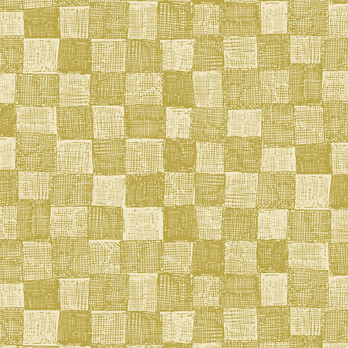 Frond by Andover Fabrics Check Yellow