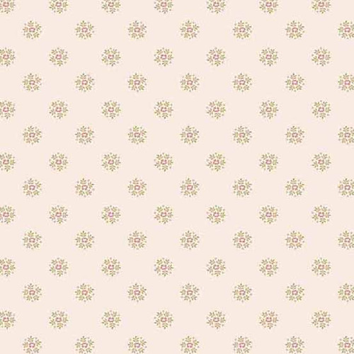 Petit Point by Andover Fabrics Flower Circles Pink