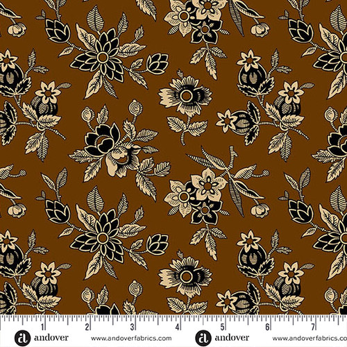 BRIDGEPORT BY JO MORTON Bridgeport Blooms Brown