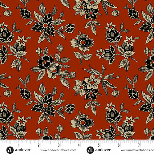 BRIDGEPORT BY JO MORTON Bridgeport Blooms Red