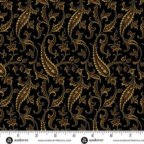 BRIDGEPORT BY JO MORTON Paisley Vines Black