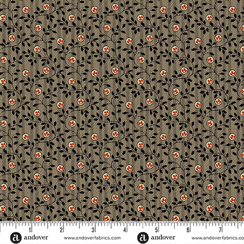 BRIDGEPORT BY JO MORTON Striped Vines Black