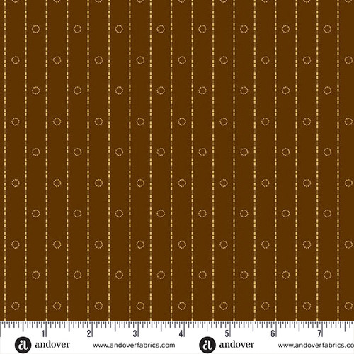 BRIDGEPORT BY JO MORTON Circle Stripes Brown