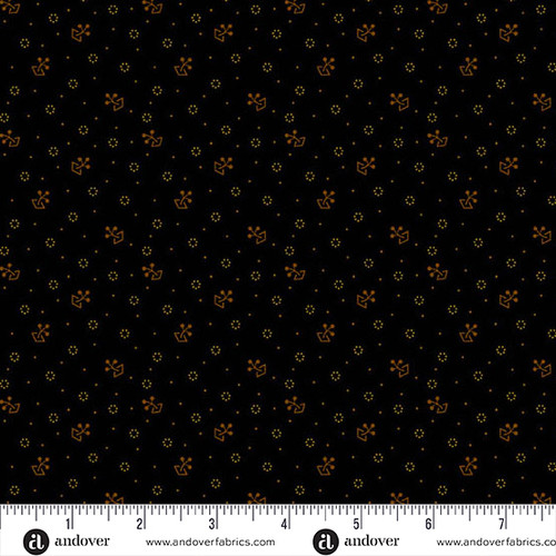 BRIDGEPORT BY JO MORTON Tossed Sprigs Black