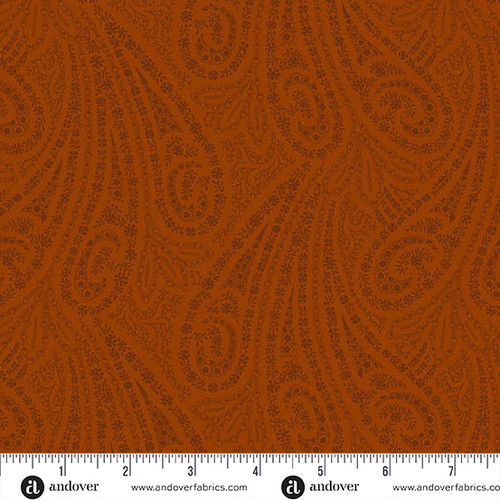 Grand Paisley by Jo Morton Grand Paisley Burnt Orange