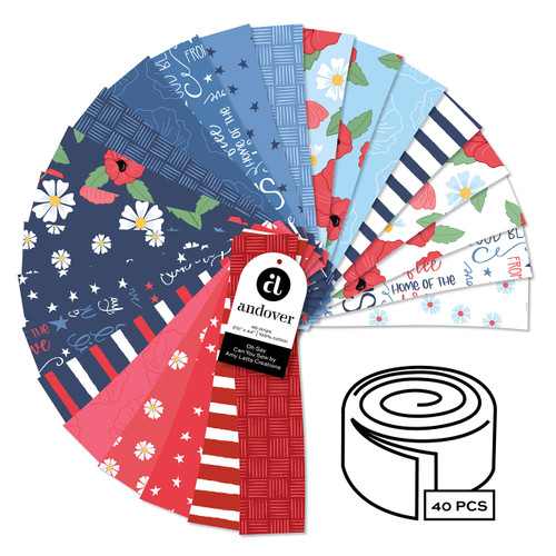 Oh Say Can You Sew by Amy Latta - Four 2.5 Inch Strip Rolls