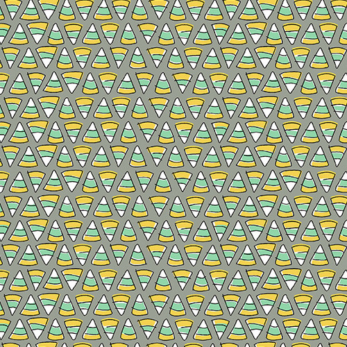 Creature Feature by Andover Fabrics Candy Corn Green