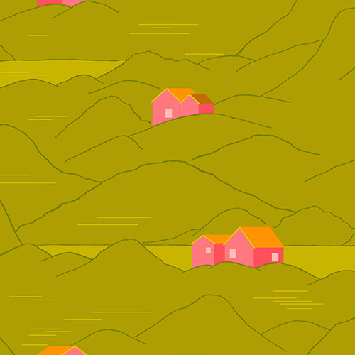 Wildflowers by Alison Glass Cottage Chartreuse