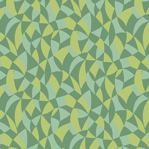 Poppies by Andover Fabrics Crackle Green