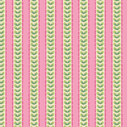 Poppies by Andover Fabrics Furrows Pink