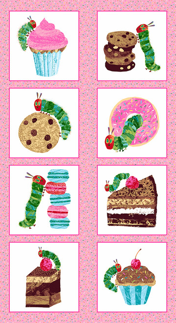 Hungry Caterpillar - Bake Shop by Eric Carle Bake Shop Panel Pink