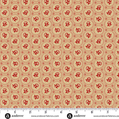 Trunk Treasures by Jo Morton Medallion Rose Crimson