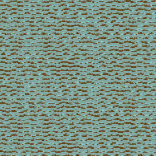 Meadowlark Manor by Andover Fabrics Toothy Wave Teal